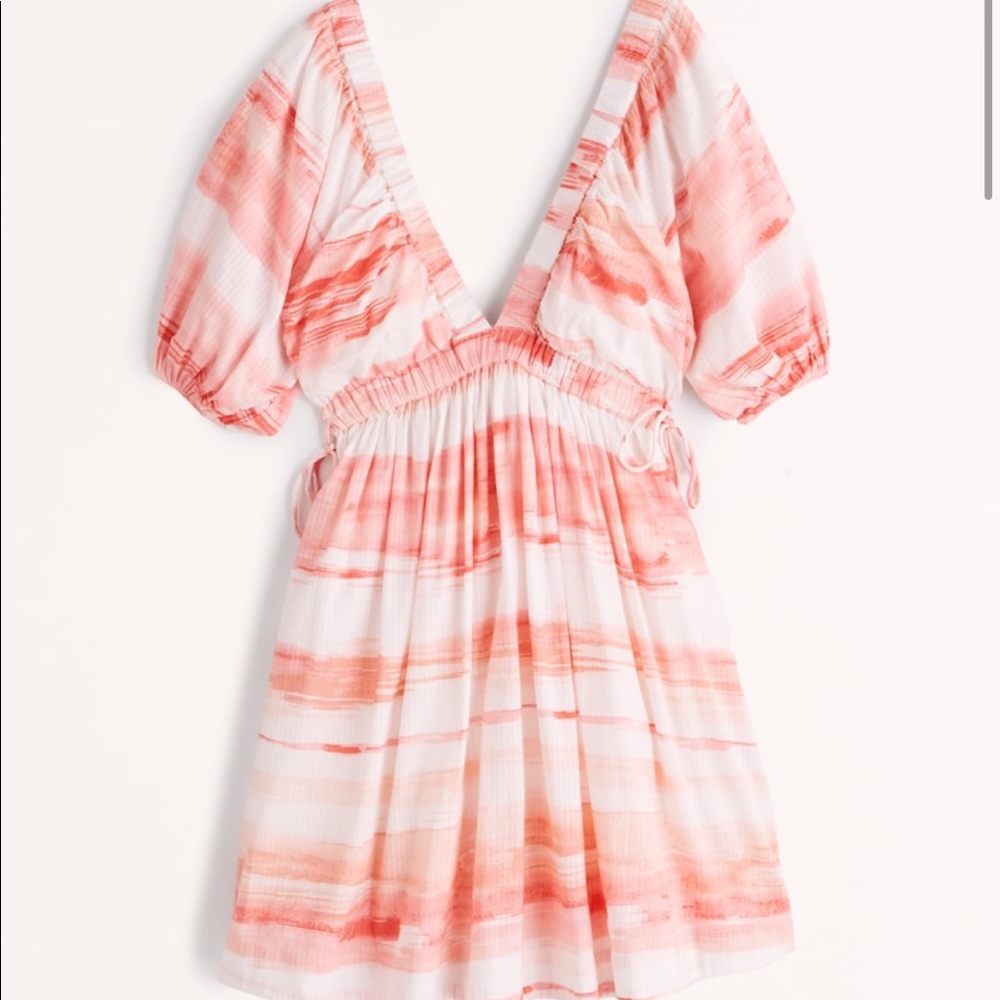 A&F Volume Puff Sleeve Mini Dress